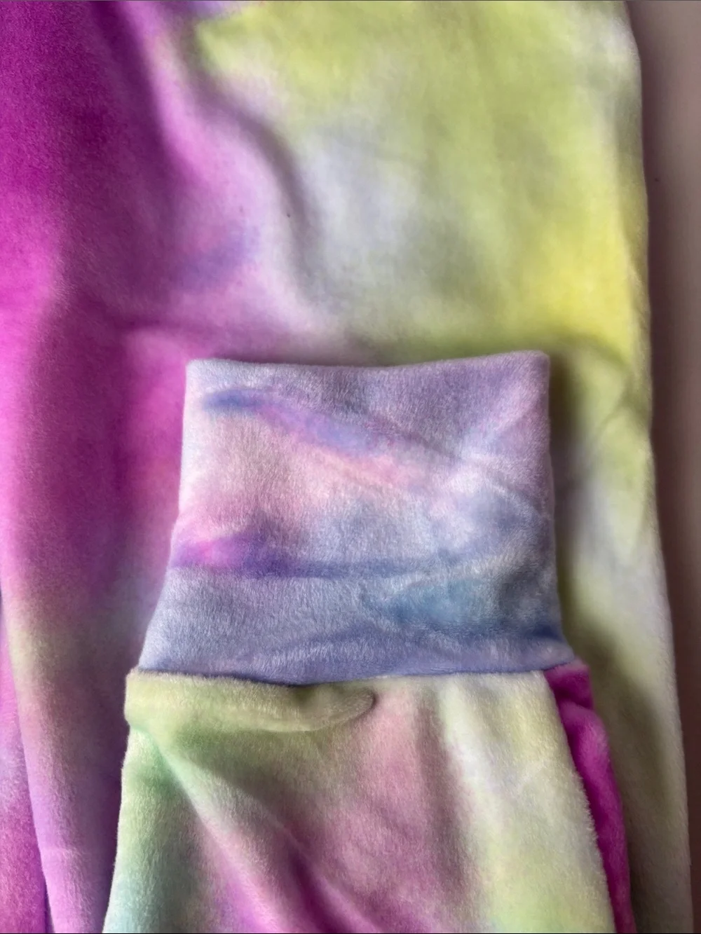 Dreamy Justice Active Tie-Dye Plush Jogger Pants - Pink Multi